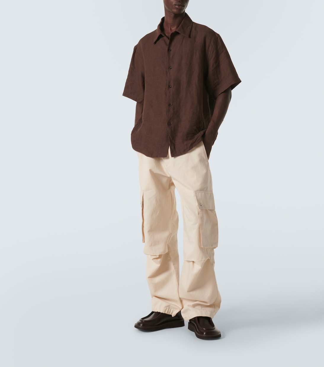 Le Cargo cotton and linen cargo pants | Jacquemus