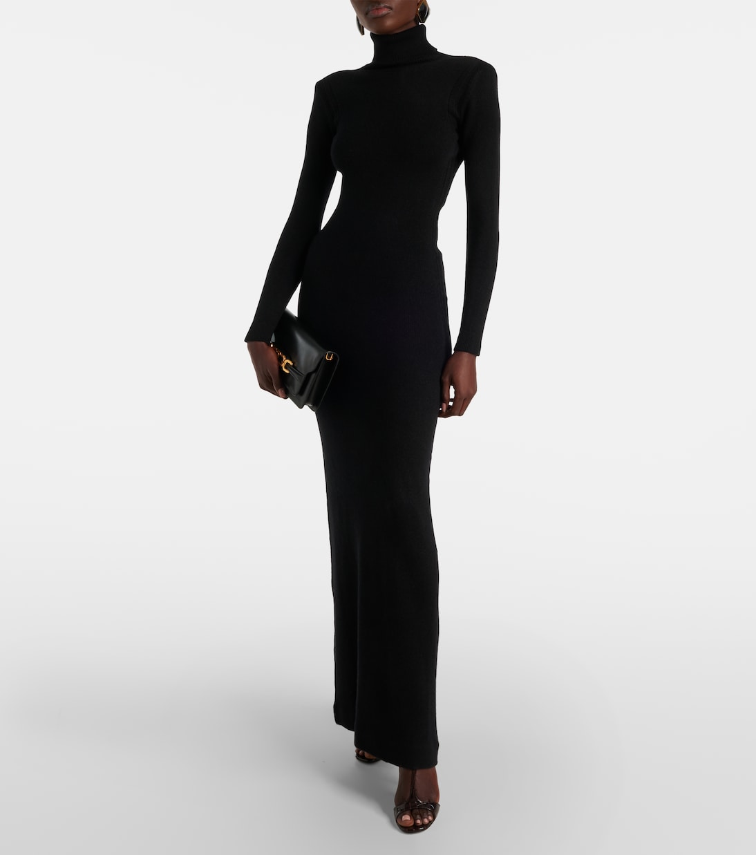 Robe longue à col roulé en cachemire | Tom Ford