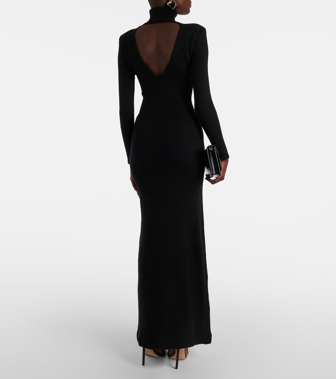 Robe longue à col roulé en cachemire | Tom Ford