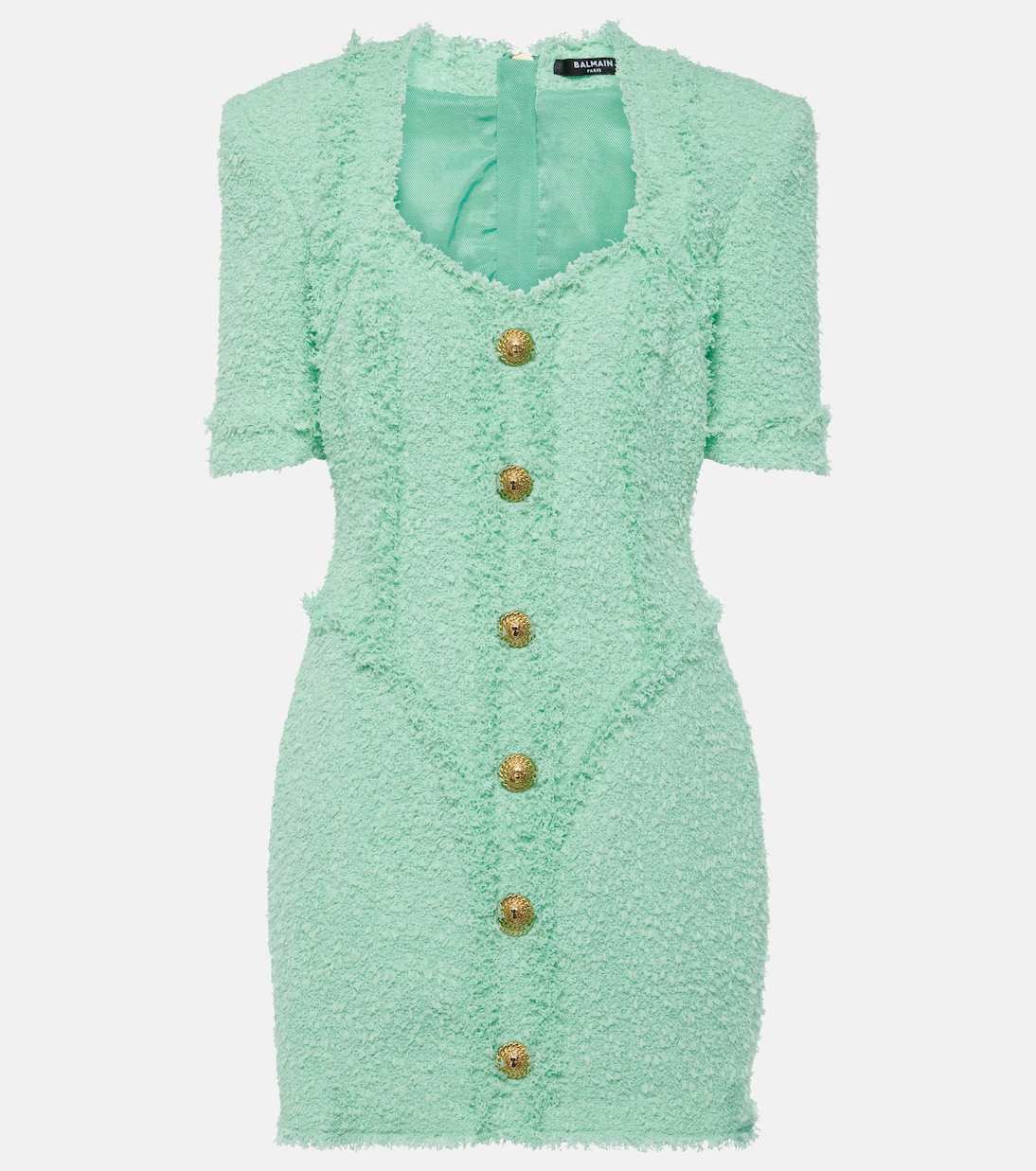 Verziertes Minikleid aus Tweed | Balmain