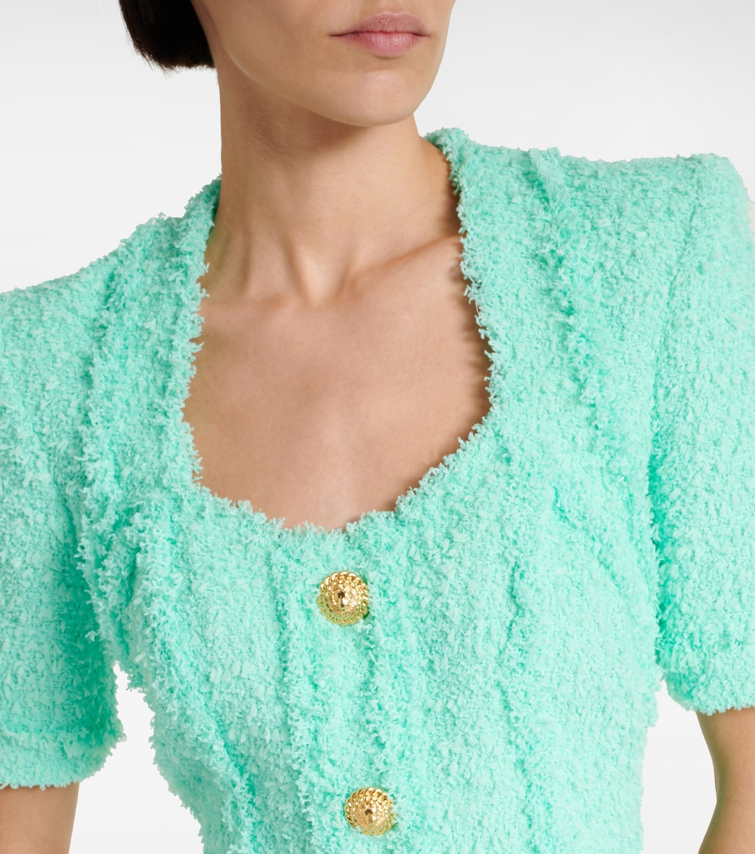 Verziertes Minikleid aus Tweed | Balmain