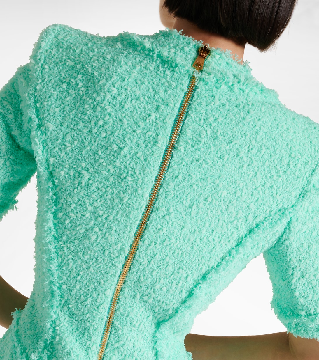 Verziertes Minikleid aus Tweed | Balmain