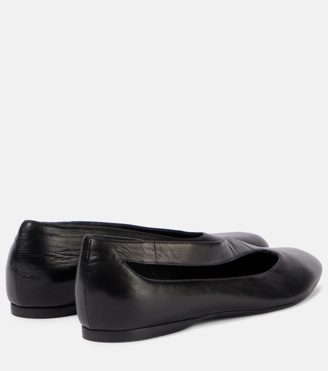 Diana cutout leather ballet flats | Khaite