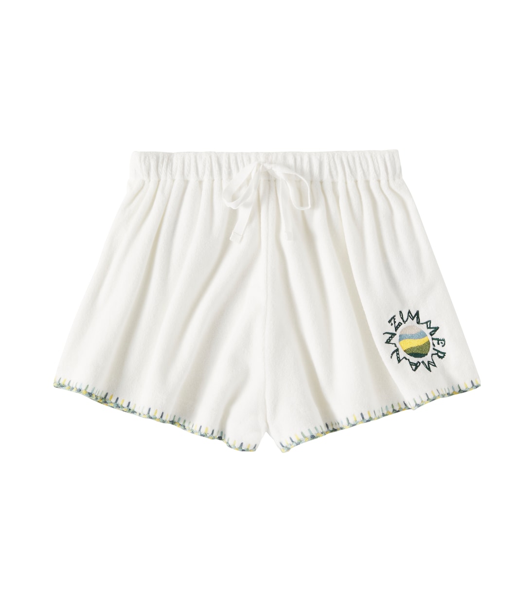 Tallow cotton-blend terry shorts | Zimmermann Kids