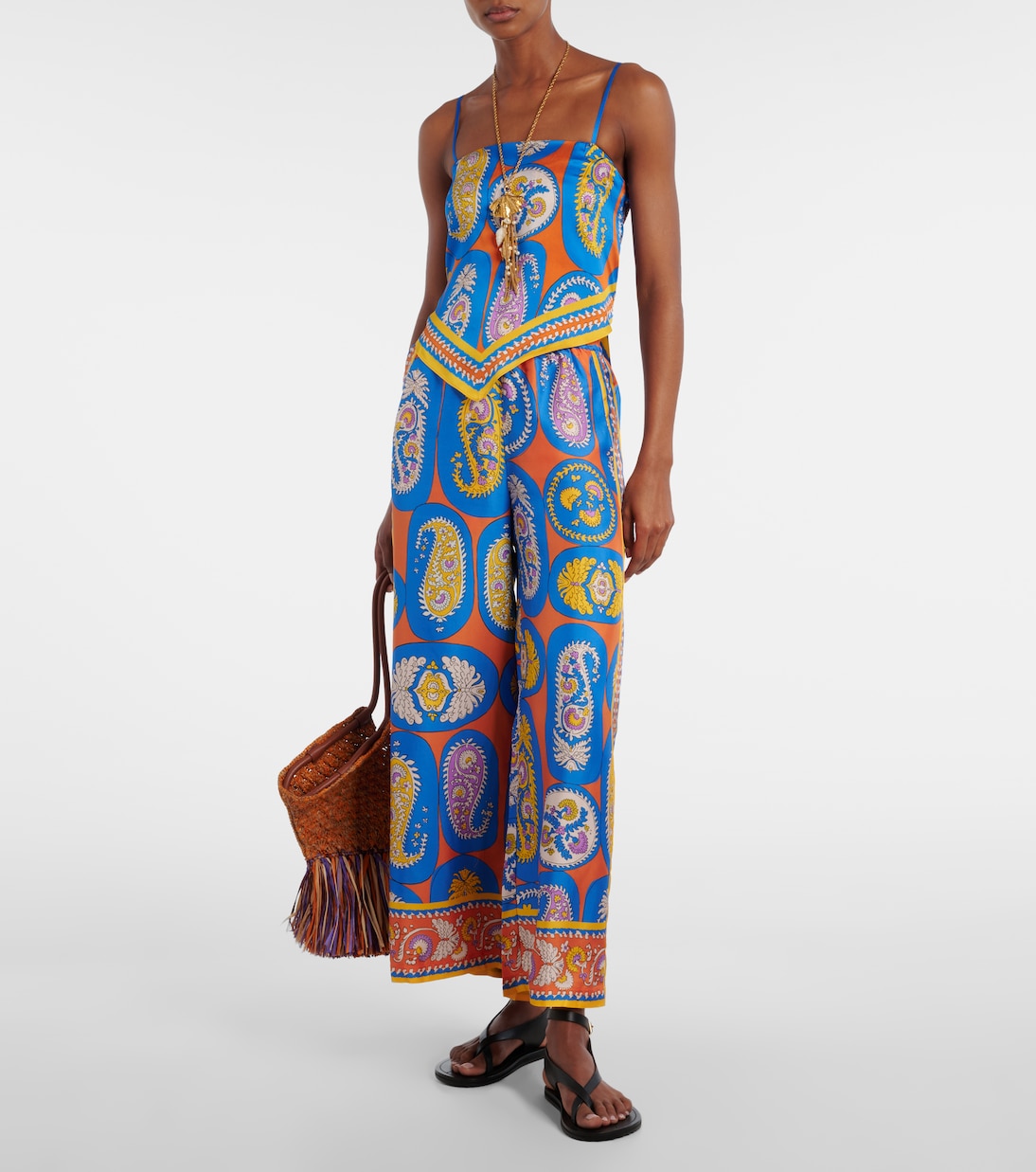 Pantalon ample Luis en soie | Alémais