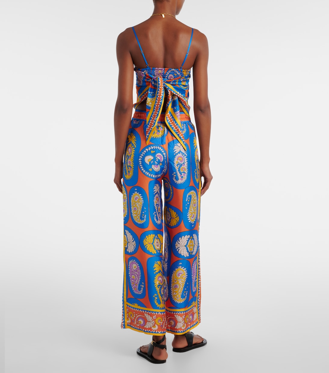 Pantalon ample Luis en soie | Alémais