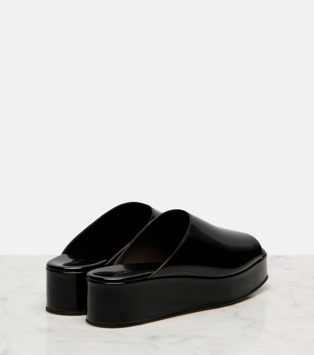 Emi patent leather platform mules | The Row