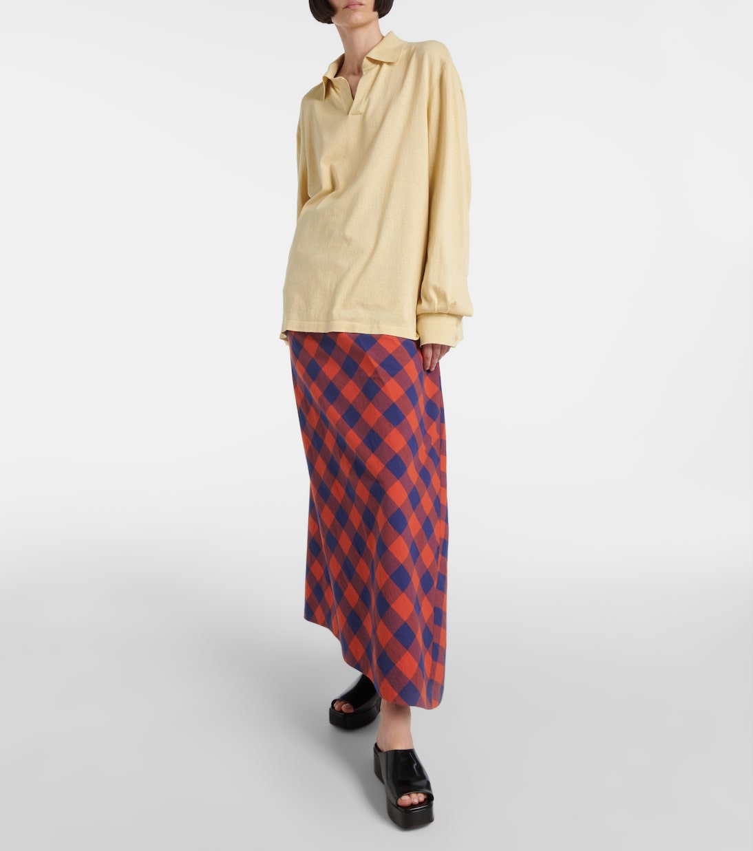 Emi patent leather platform mules | The Row