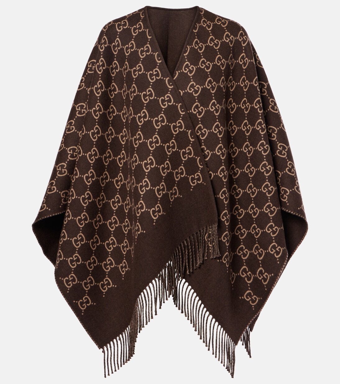GG wool jacquard shawl | Gucci