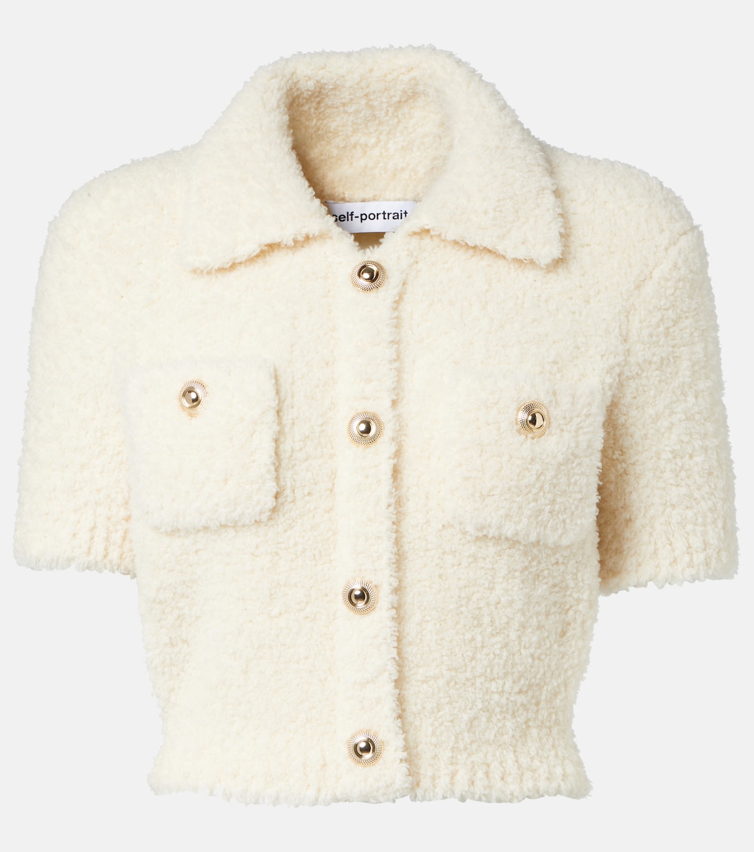 Top en laine mélangée à ornement | Self-Portrait