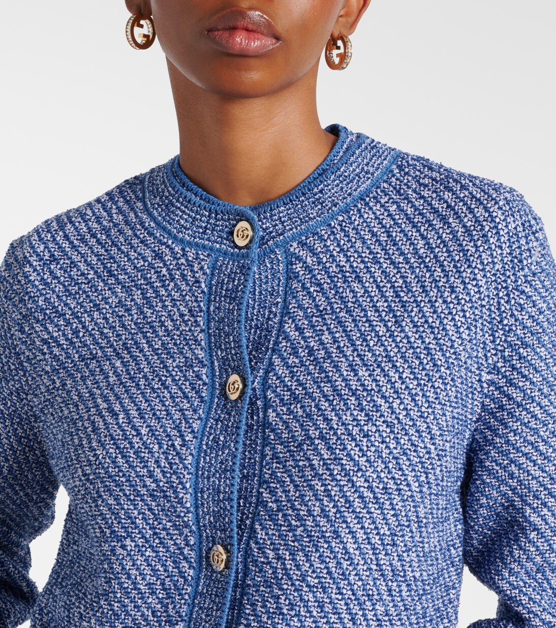 Cardigan Double G aus einem Baumwollgemisch | Gucci