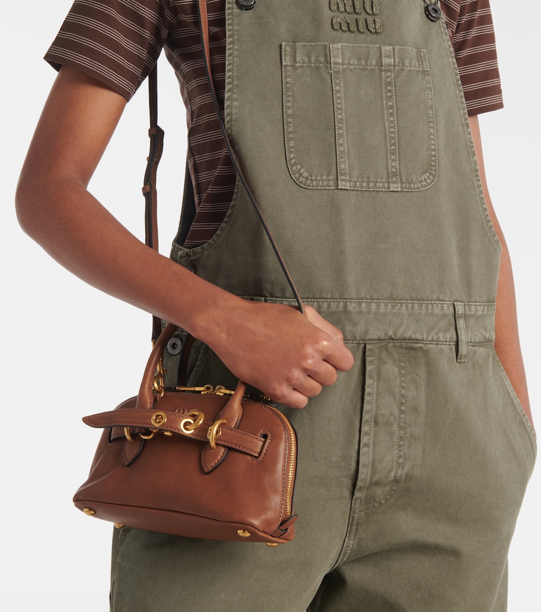 Aventure Mini leather tote bag | Miu Miu