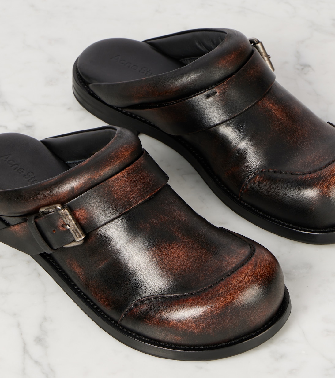 Slippers aus Leder | Acne Studios