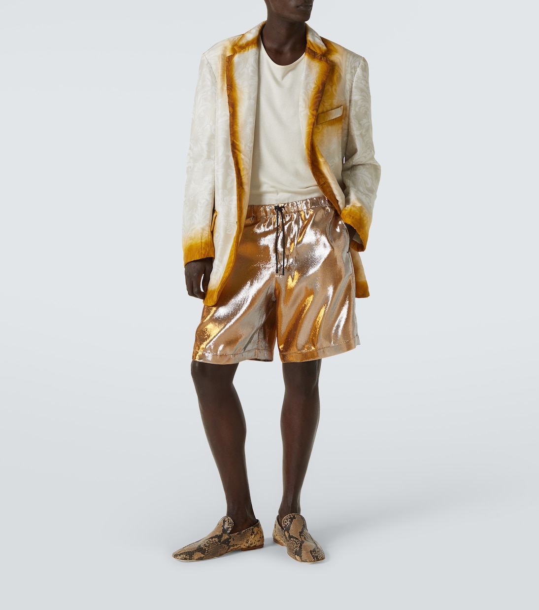 Silk jacquard blazer | Dries Van Noten