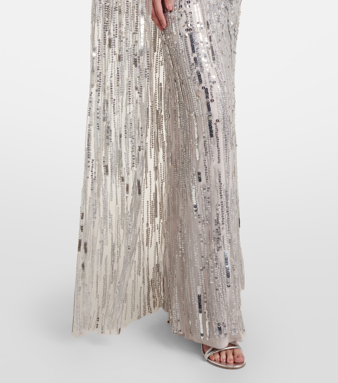 Abito lungo Ruby con paillettes | Jenny Packham