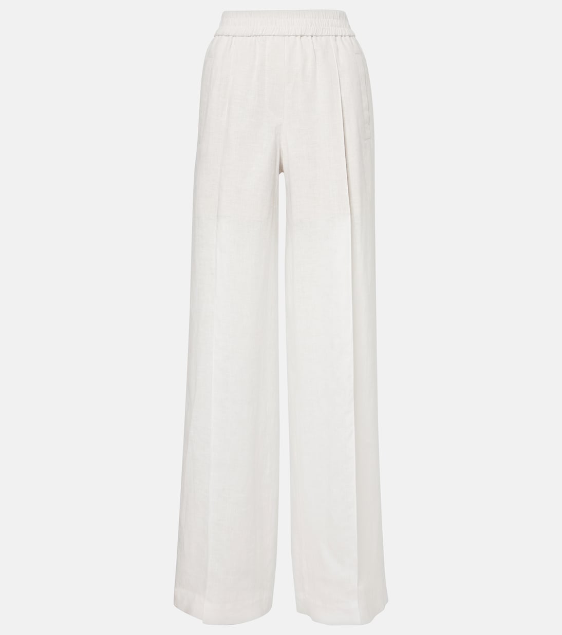 Linen wide-leg pants | Brunello Cucinelli