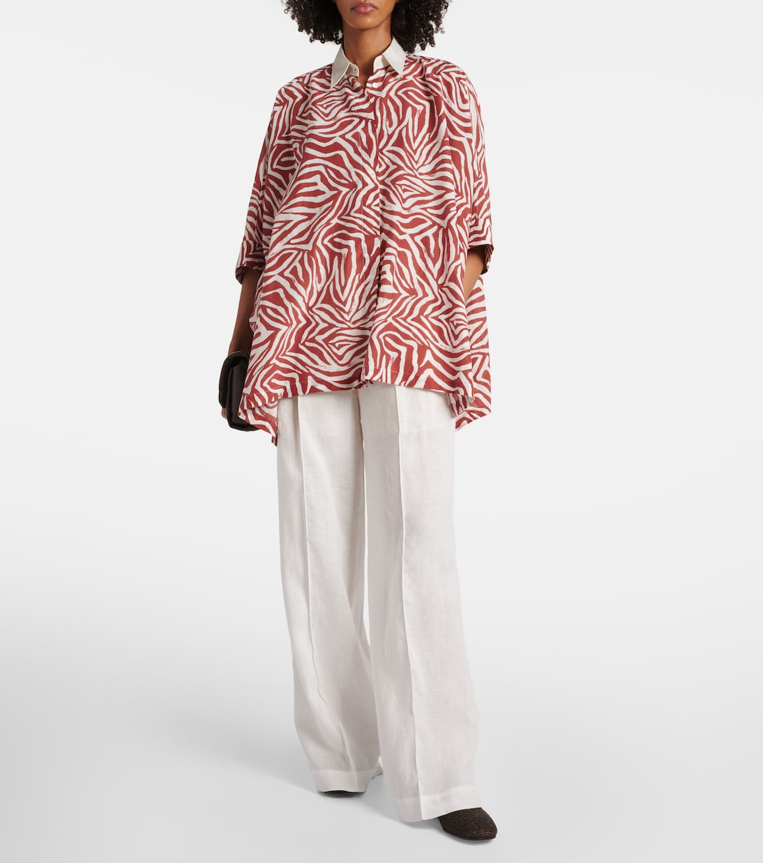 Linen wide-leg pants | Brunello Cucinelli