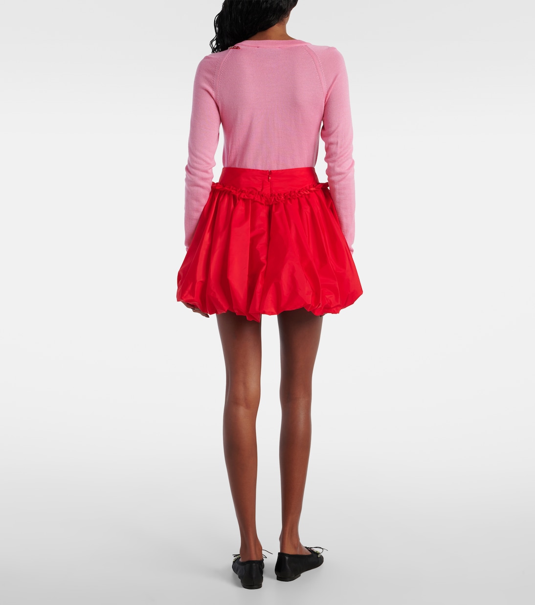 Gathered taffeta miniskirt | Simone Rocha