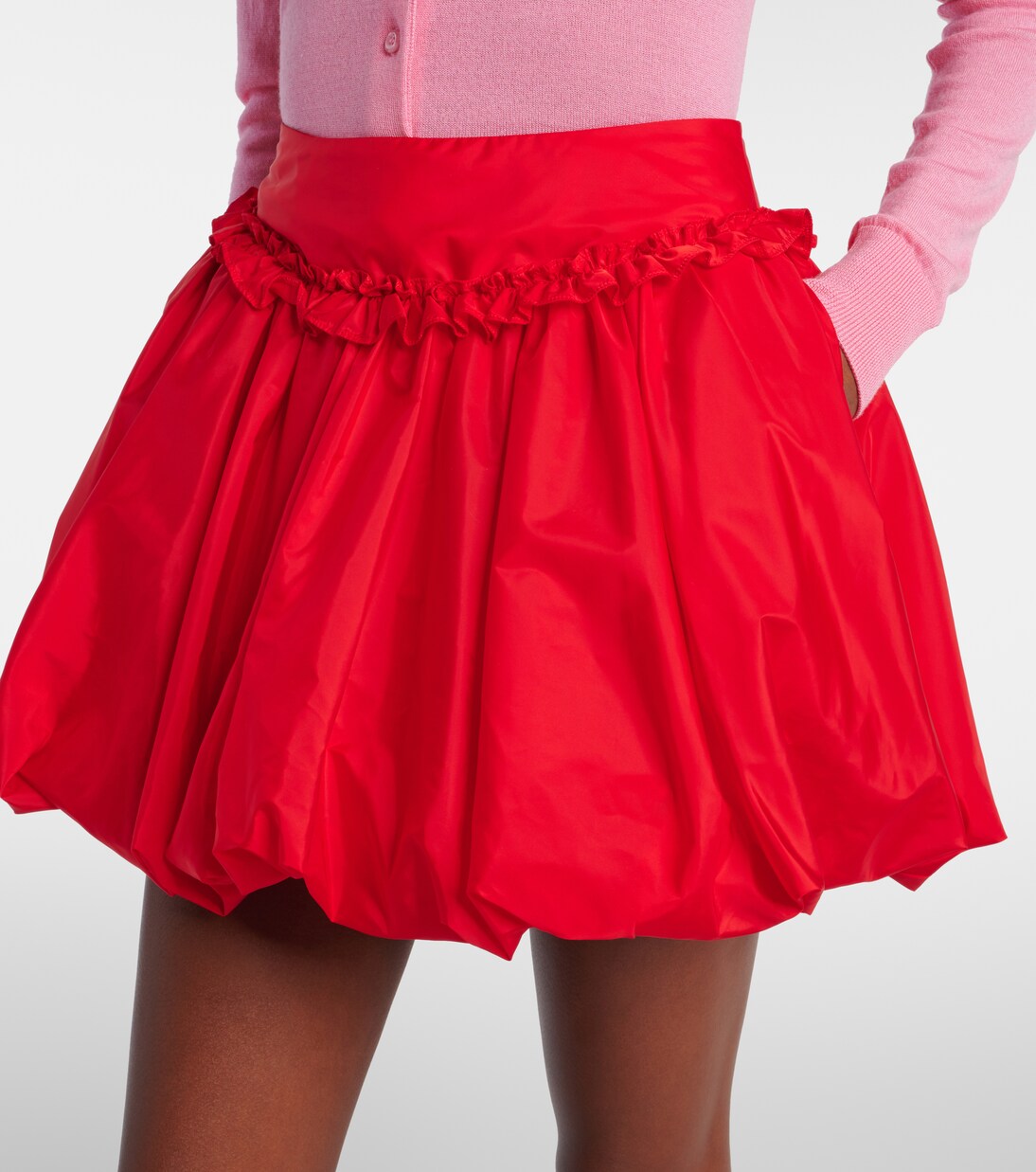 Gathered taffeta miniskirt | Simone Rocha