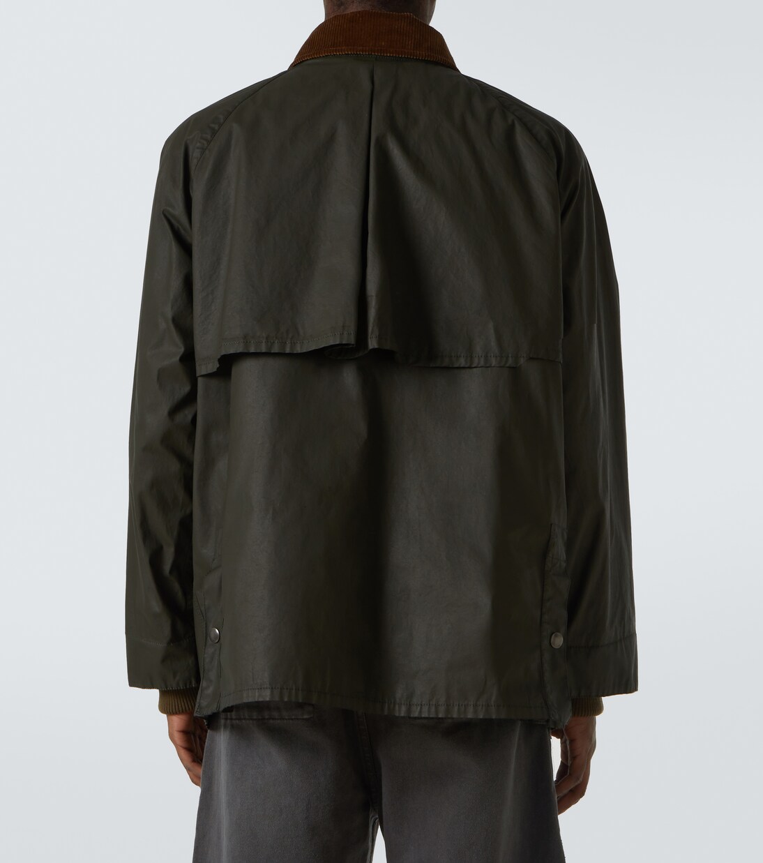 Feldjacke aus Popeline mit Cord | Miu Miu