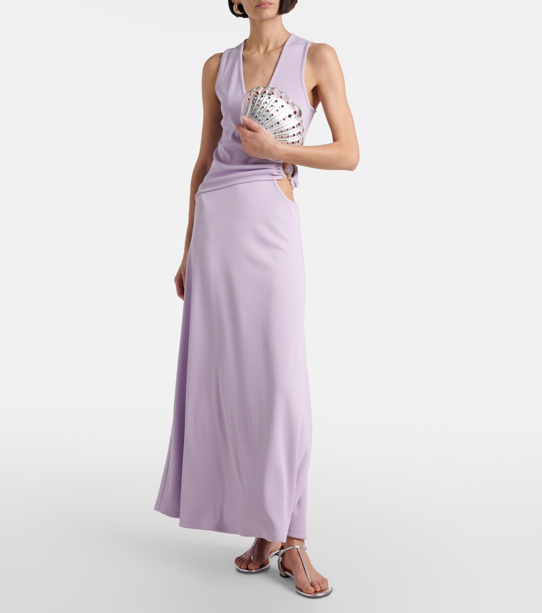 Crystal Shell 임벨리시드 클러치 | Aquazzura