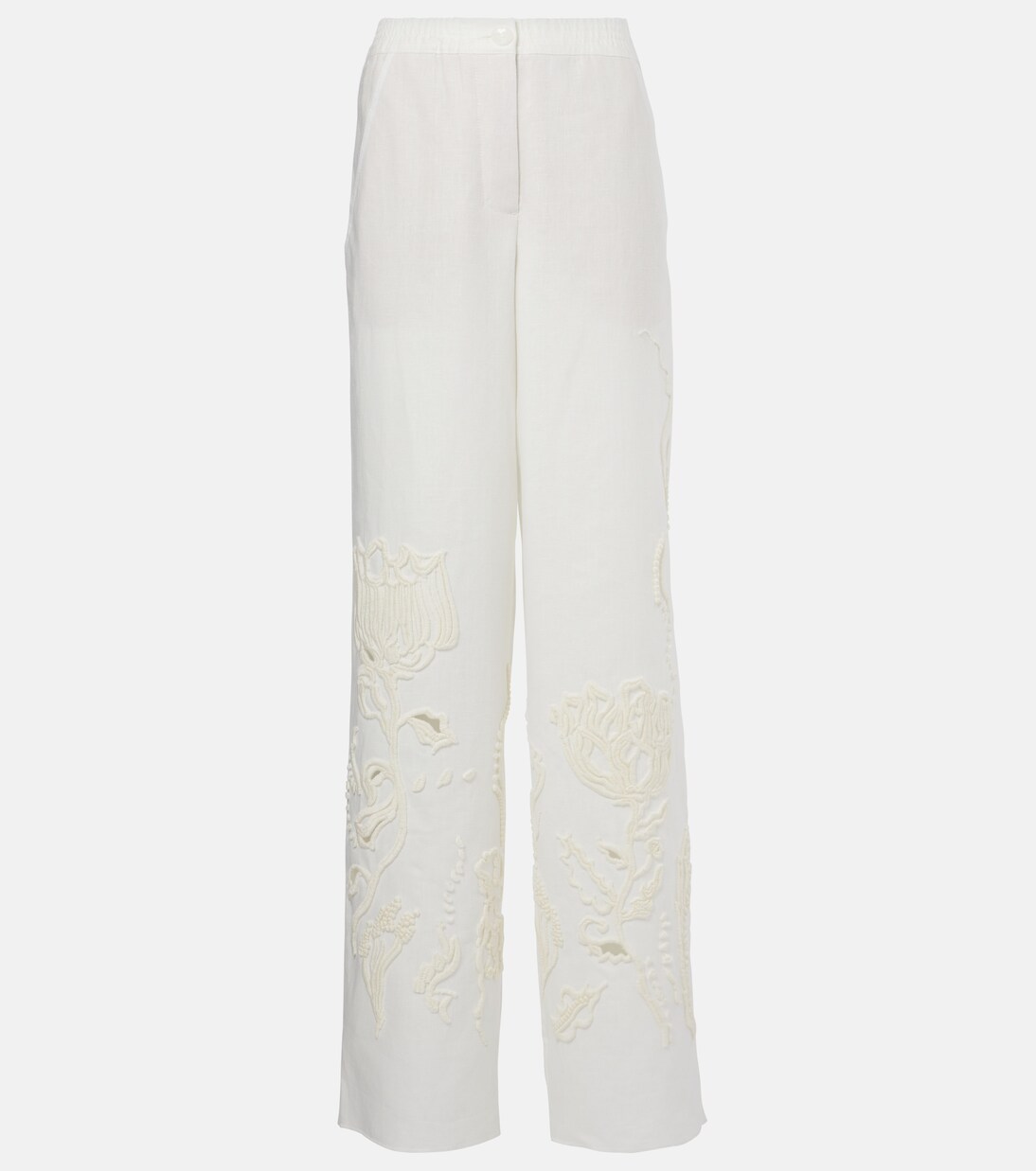 Pantalon ample Beauty brodé en lin | Dorothee Schumacher