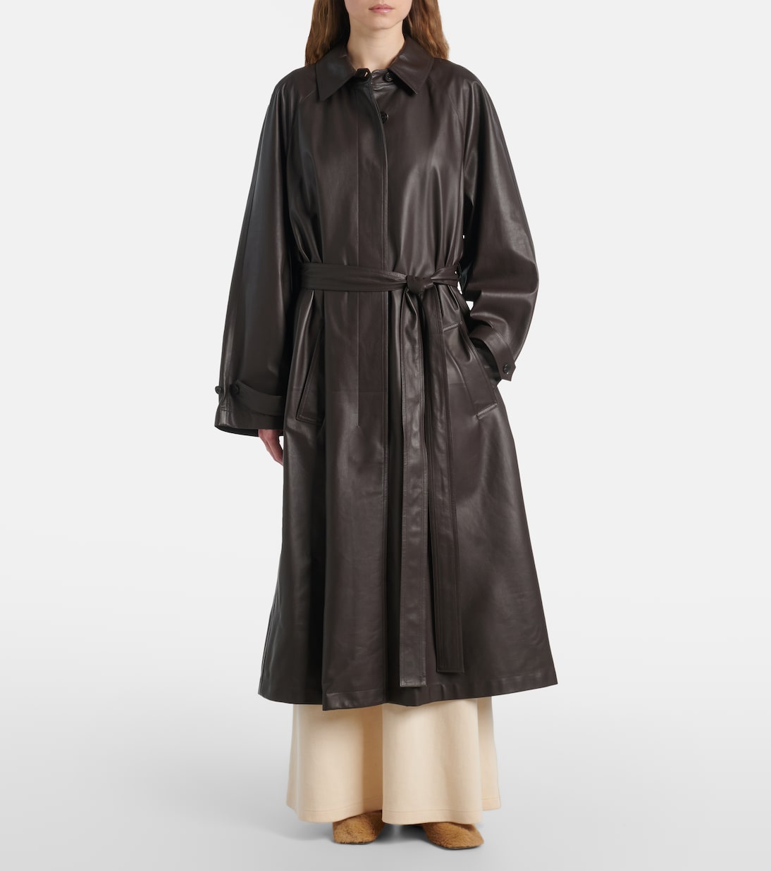 Mantel Ryota aus Leder | The Row