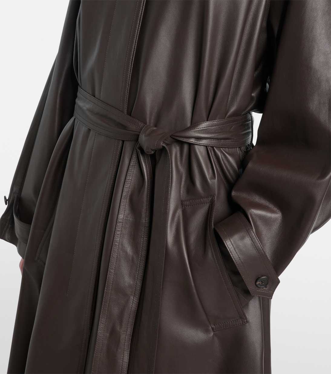 Mantel Ryota aus Leder | The Row