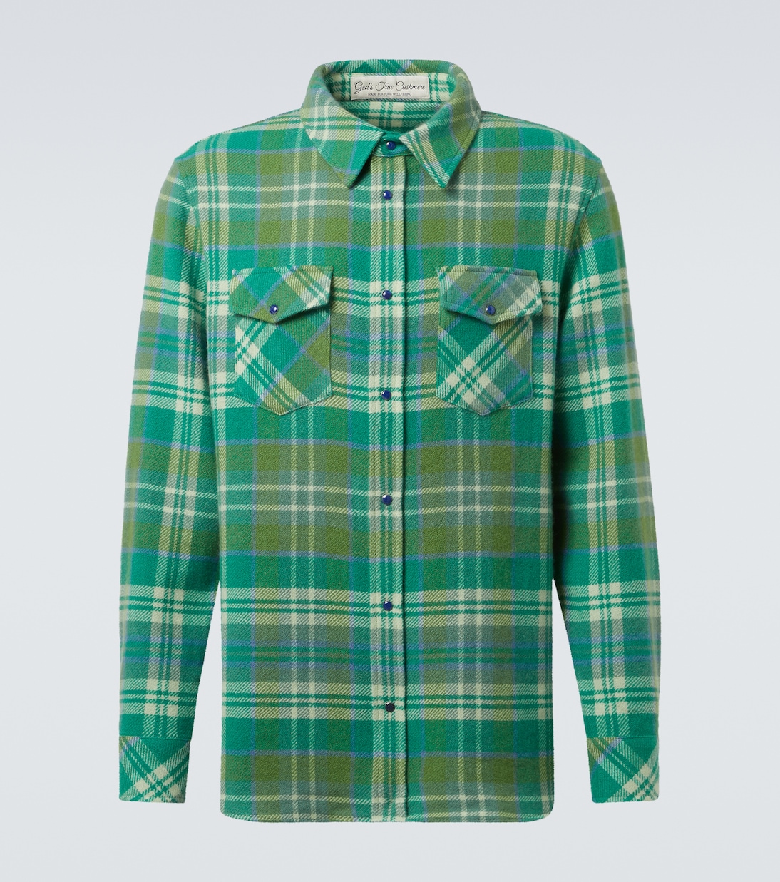 Hero tartan cashmere shirt | God's True Cashmere