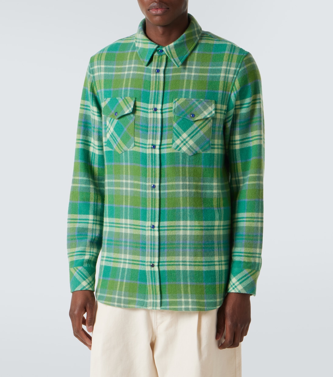 Hero tartan cashmere shirt | God's True Cashmere