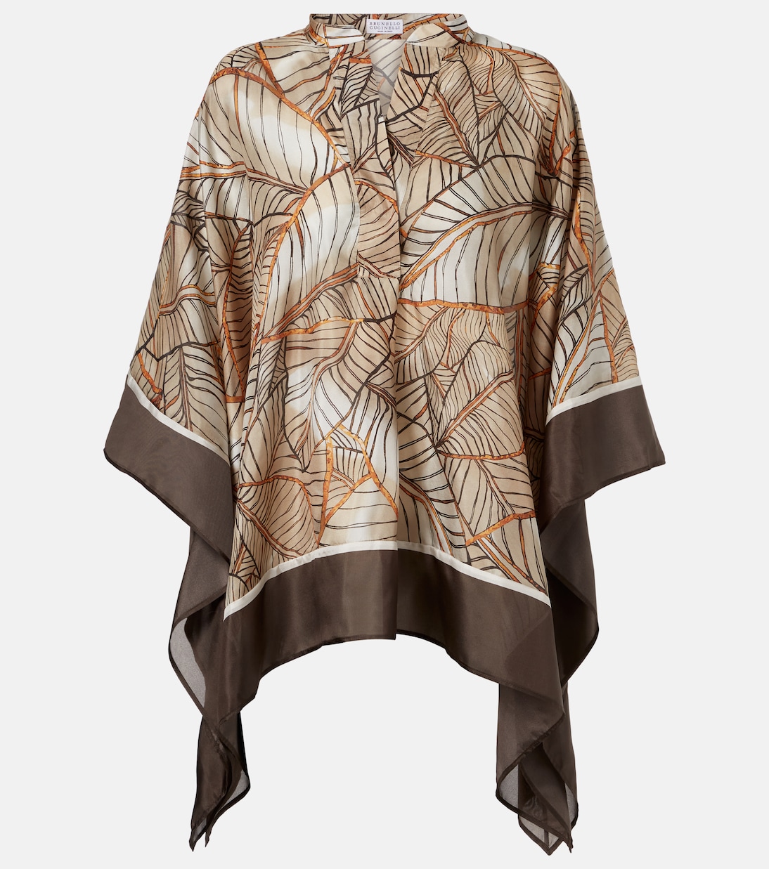 Printed silk shirt | Brunello Cucinelli