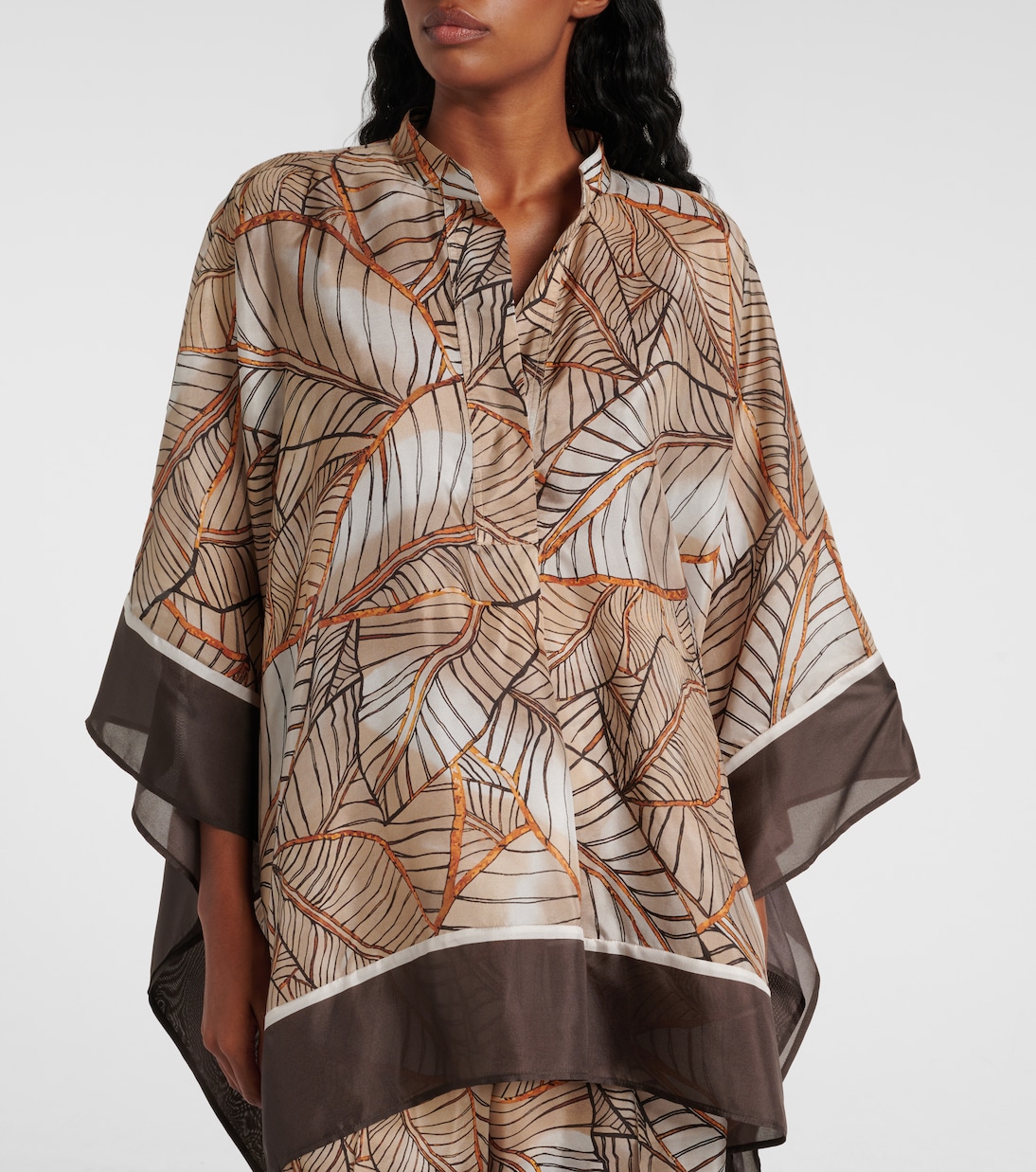 Printed silk shirt | Brunello Cucinelli
