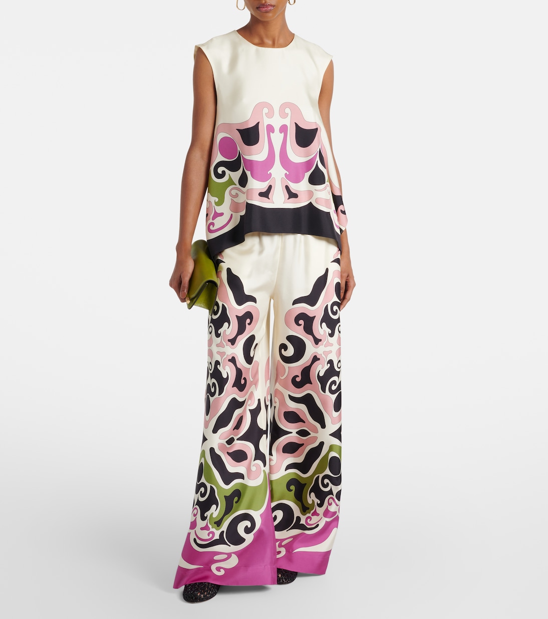 San Carlo printed silk twill top | La DoubleJ