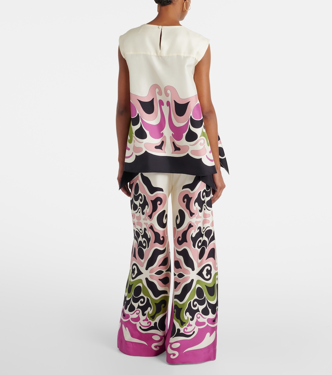 San Carlo printed silk twill top | La DoubleJ