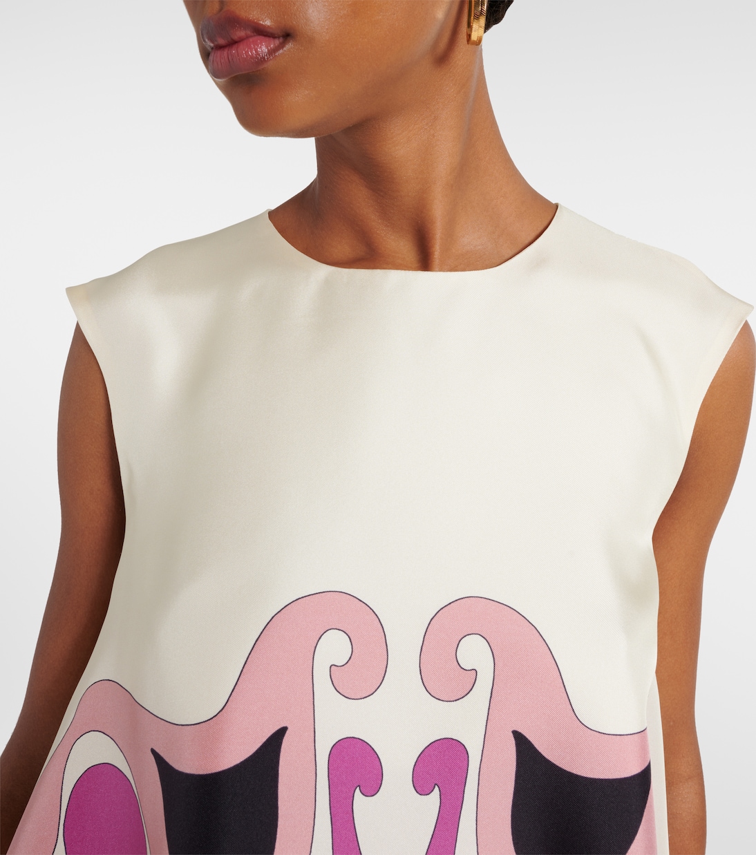 San Carlo printed silk twill top | La DoubleJ