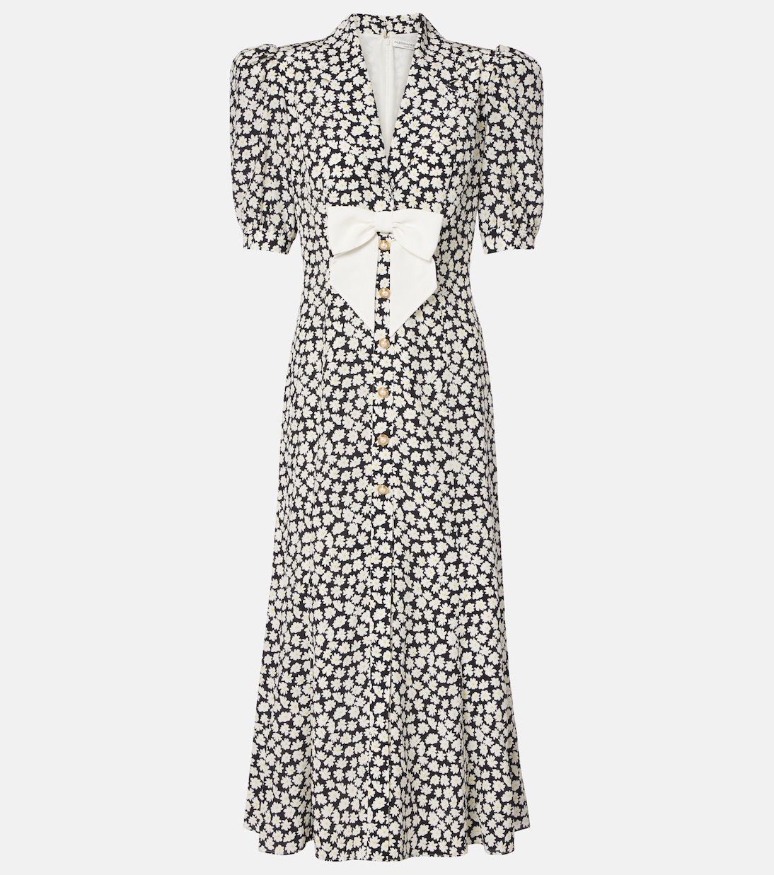 Bedrucktes Midikleid aus Seide | Alessandra Rich