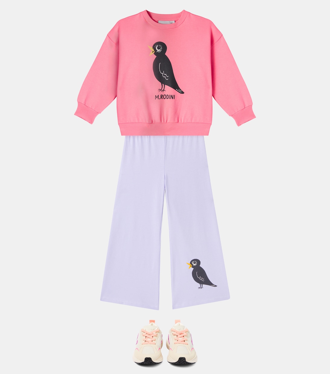 Blackbird cotton jersey sweatshirt | Mini Rodini