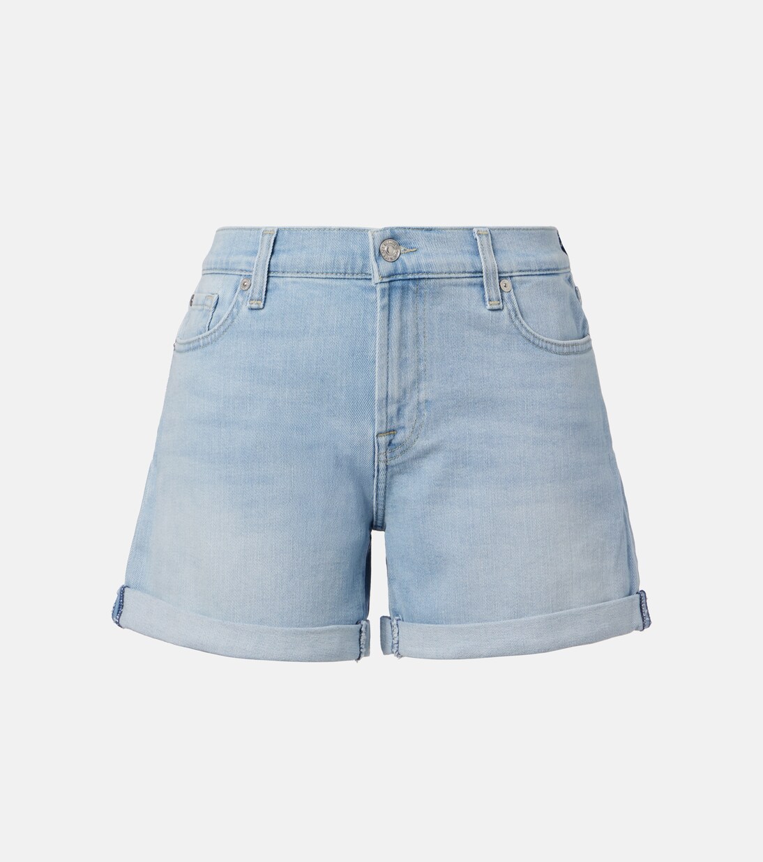Mid-rise denim shorts | 7 For All Mankind