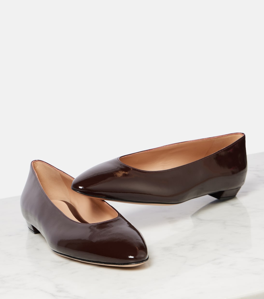 Amelia patent leather ballet flats | Gianvito Rossi