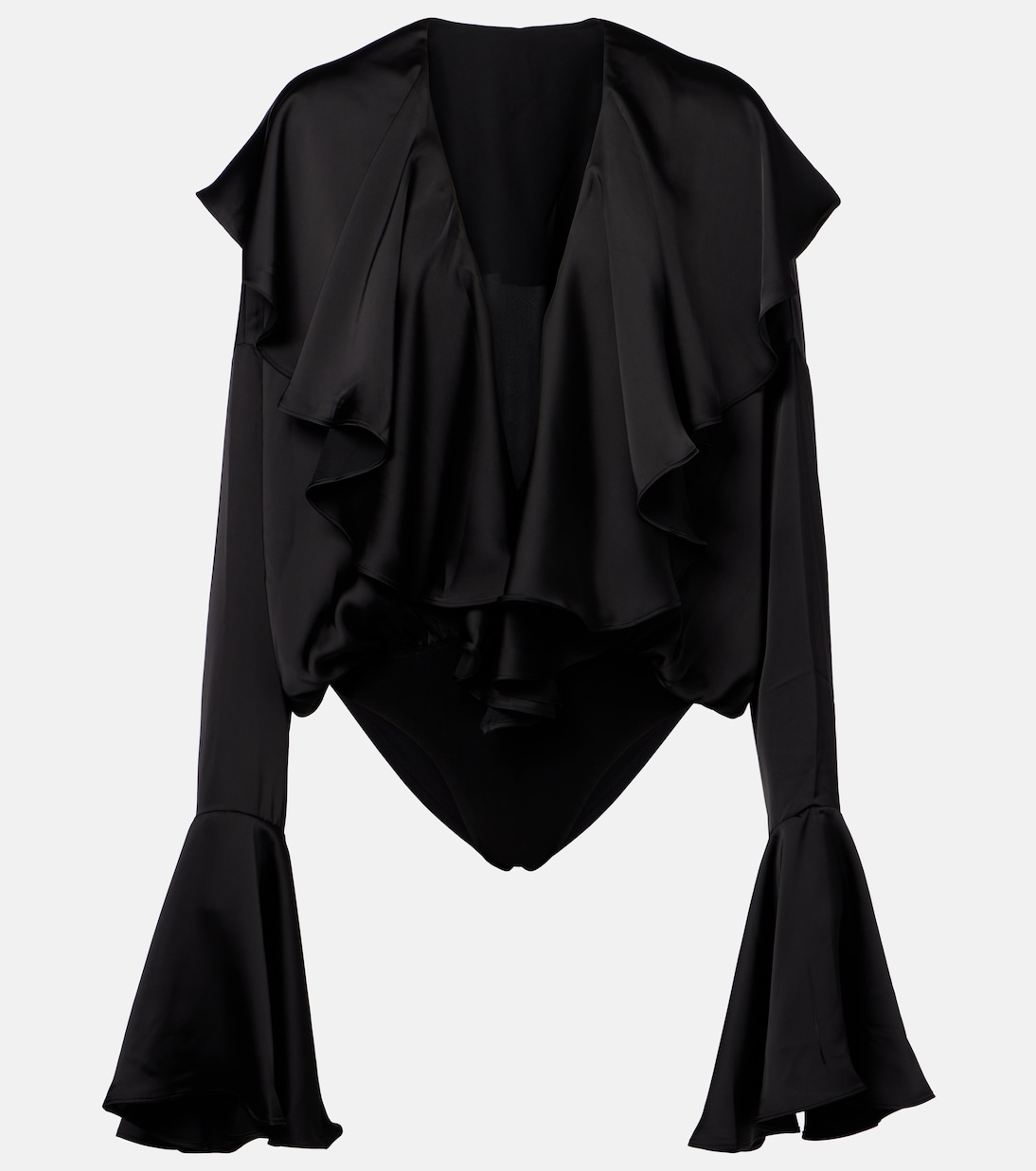 Ruffled bodysuit  | Norma Kamali