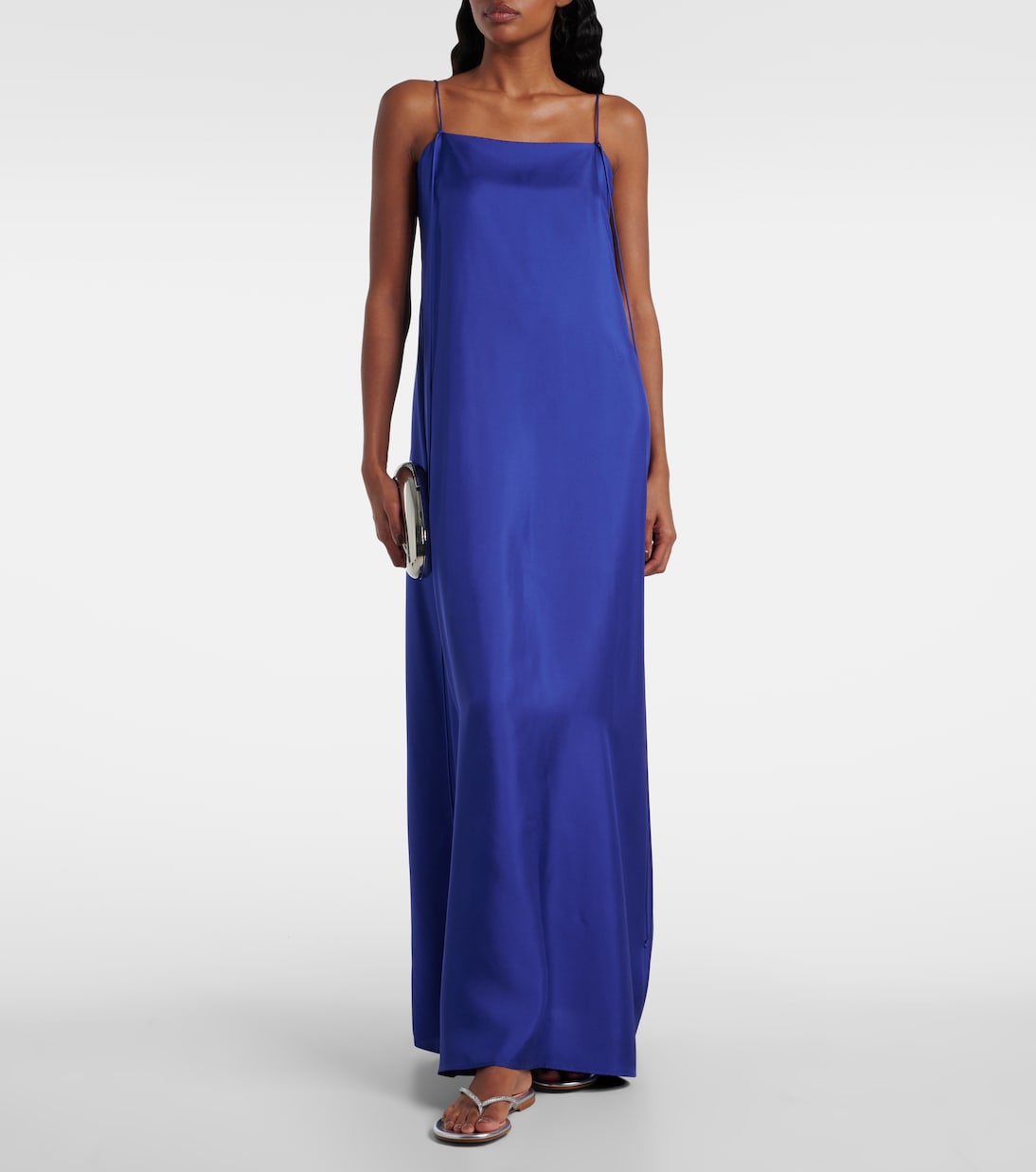 India metallic leather thong sandals | Gianvito Rossi