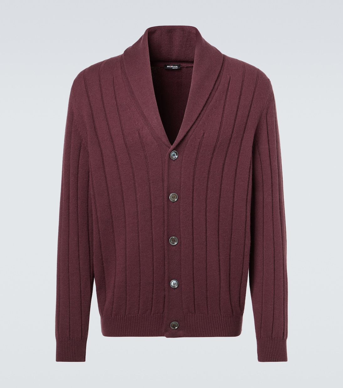 Rib-knitted cashmere cardigan | Kiton