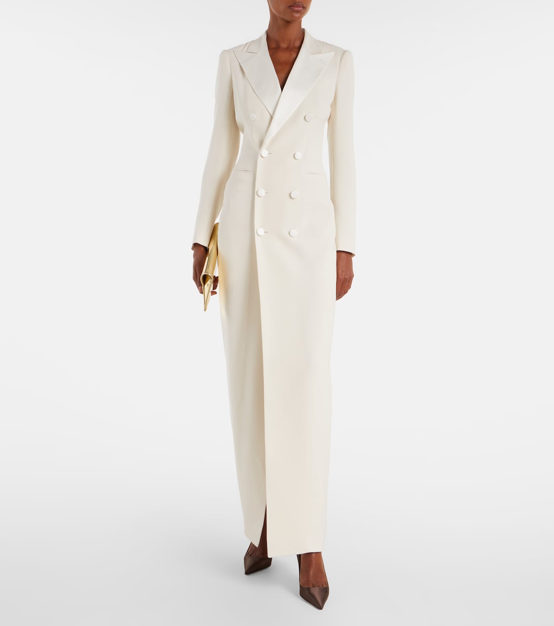 Vestido de fiesta Kristian de cady de seda | Ralph Lauren Collection