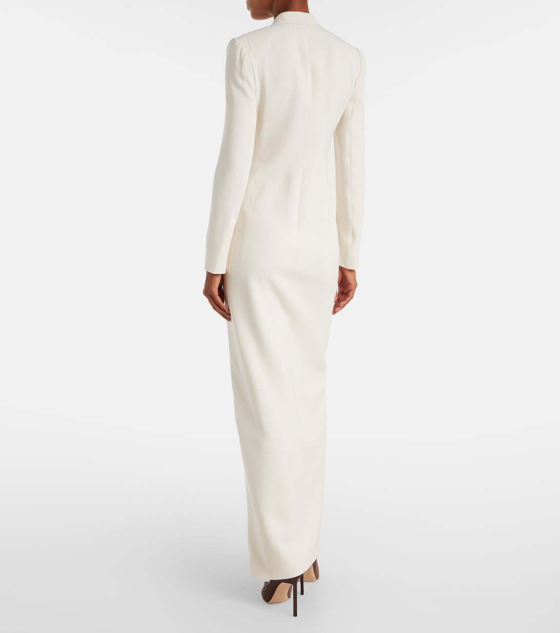 Vestido de fiesta Kristian de cady de seda | Ralph Lauren Collection