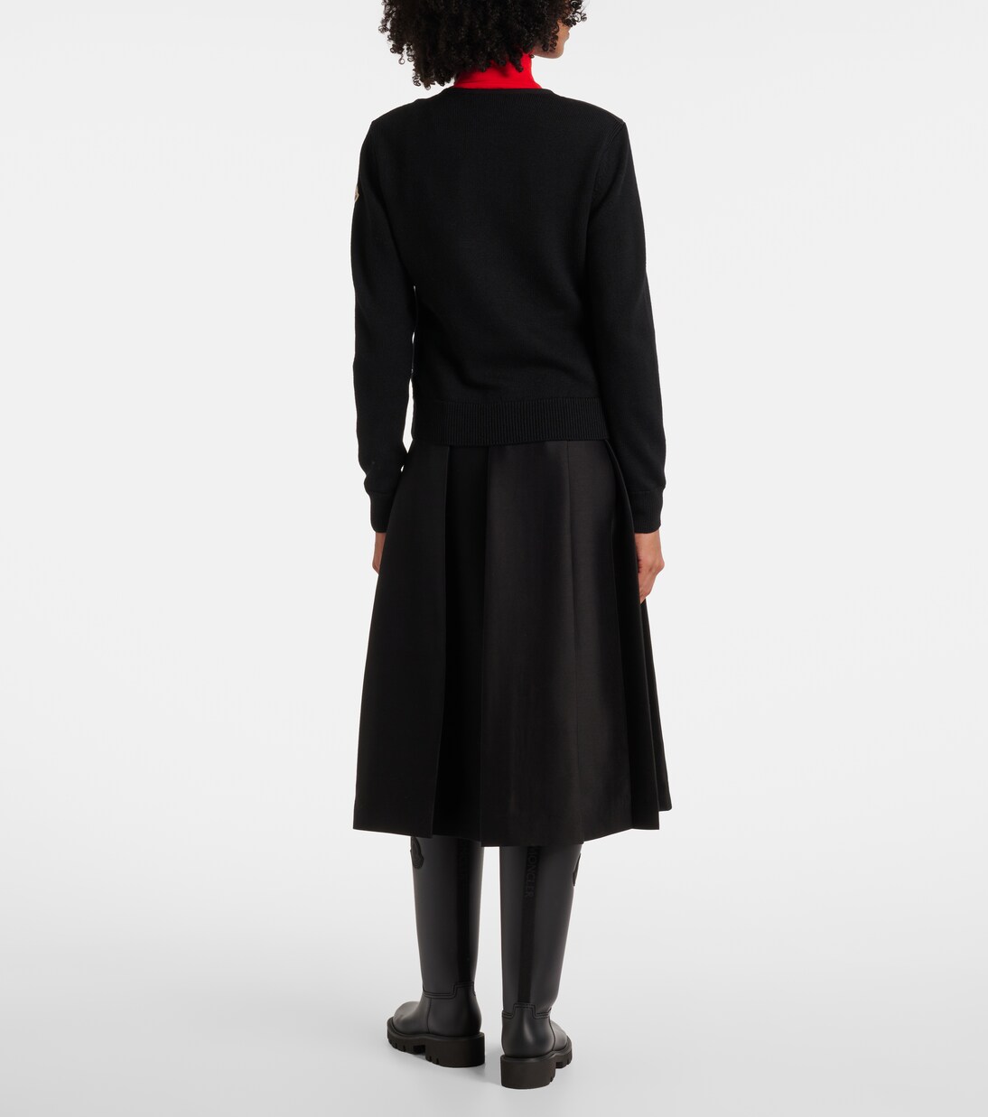 Down-paneled virgin wool cardigan | Moncler