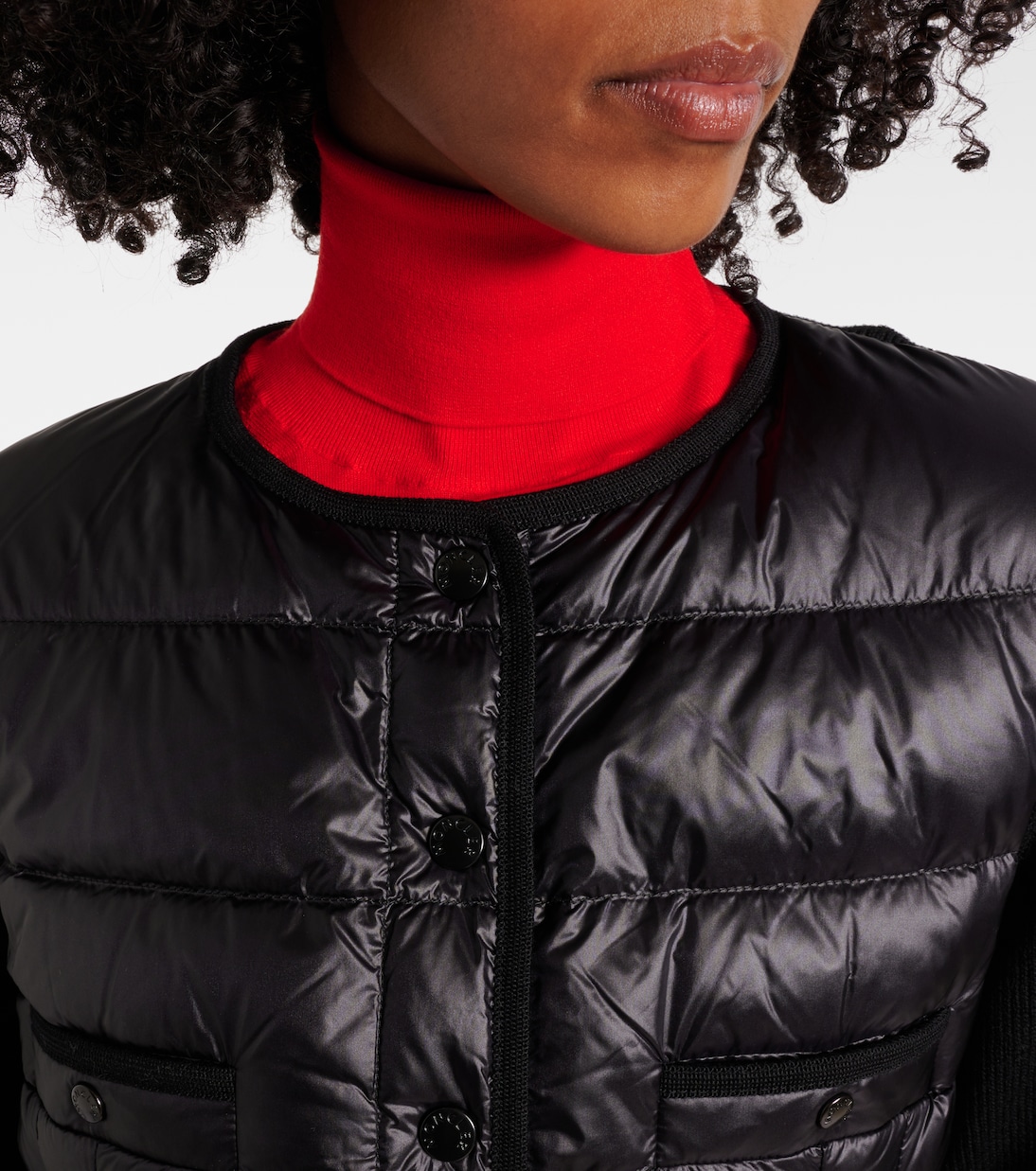 Down-paneled virgin wool cardigan | Moncler