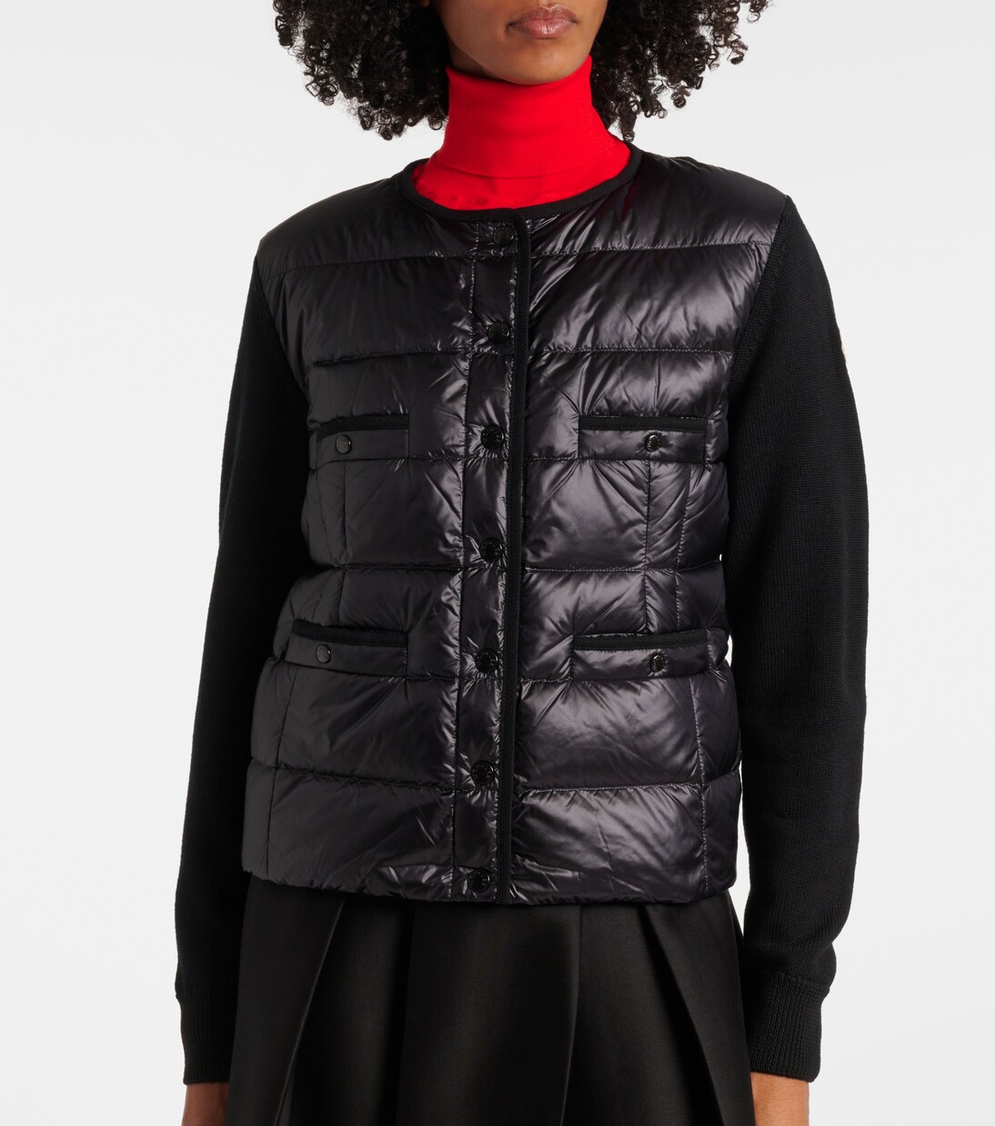 Down-paneled virgin wool cardigan | Moncler