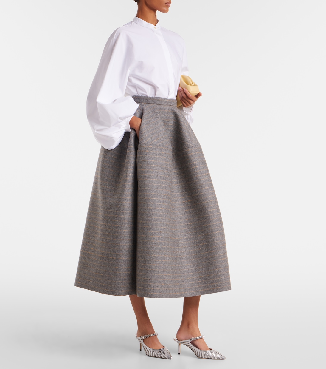 Salones Bing 65 de piel metalizada y malla | Jimmy Choo