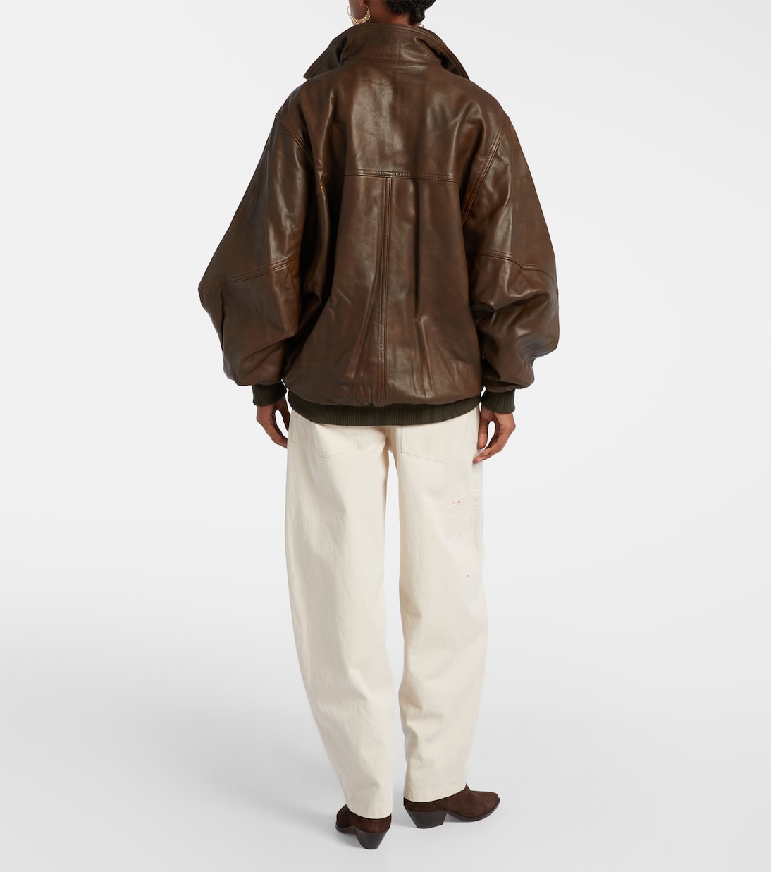 Oversize-Lederjacke Dorry | Isabel Marant