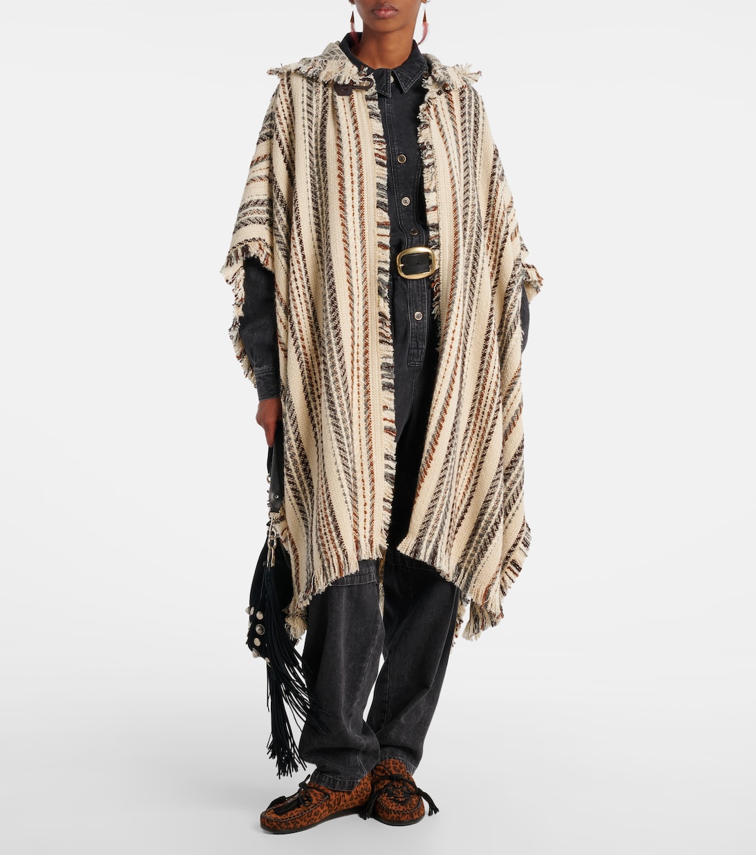Iseline striped poncho | Marant Etoile